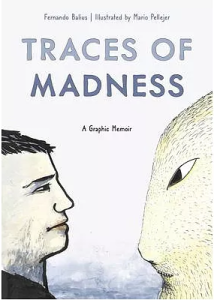Coverillustration von Traces of Madness von Fernando Balius und Mario Pellejer. ein Mann steht einem riesen Hasen gegenüber